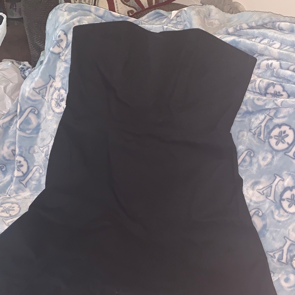 Isaac Mizrahi Classic Black Strapless Dress